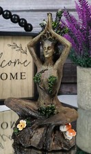 Celtic Greenwoman Tree Woman Gaia Dryad Ent Earth Goddess Yoga Pose Figurine picture