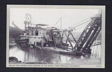 Oroville CA California Largest Gold Dredger Vintage Butte County Postcard picture