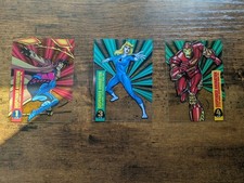 Lot Of 3 1994 Marvel Universe Suspended Animation Cards #1,3,4 picture