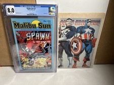 MALIBU SUN #13 CGC 8.0 1ST APPEARANCE SPAWN Pre Spawn #1 & comic Shop News 254 picture