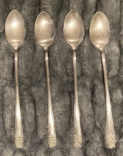 Melody Silverplate Iced Tea Parfait Spoon Lot Of 4 International Silver Vtg 1954 picture