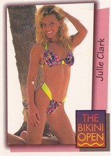 Julie Clarke 1992 T&M Entertainment The Bikini Open Rookie Card #17 RC Playboy picture