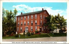 Birch Walker Tavern Irish Hills District MI Vintage Postcard TP14-2 picture
