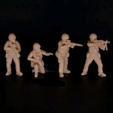 1/72 1/87 1/64  Modern British Army Trooper 4pcs B Soldier Unpainted picture