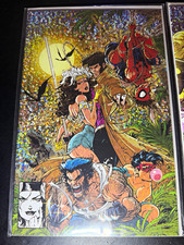 Rogue & Gambit #1 Kaare Andrews Fossil Foil Virgin Variant Marvel X-Men picture