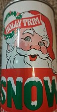 Vintage Holly Trim Artificial Spray Snow Can Santa Face MCM  Hydrosol USA Full picture