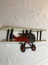 Homco USA 1975 Cast Metal Airplane Wall Hanging Bi Plane 1232-BX-C Vtg picture