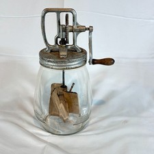 Vintage Dazey Butter Churn No. 40 Glass Jar St. Louis USA Hand Crank picture