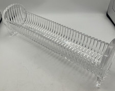 Godinger Clear Crystal Cracker Tray Harmony Lead Glass Serving Dish Vtg Czech picture
