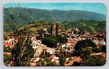 Vintage 1971 Taxco Mexico Panoramic View Postcard VistaColor Chrome picture