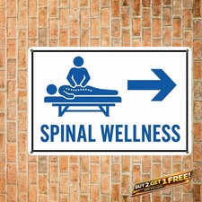 Chiropractic Care Right Arrow Metal Sign Clinic Wellness Wall Decor picture