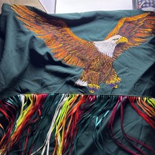 Authentic Native American Indian Powwow Dance Fire Eagle Shawl  Rregalia3’ Eagle picture