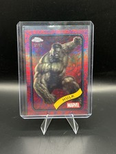 2025 Topps Marvel Chrome Hulk  31/62 Blue And Red Spider Web Parallel picture