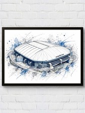 GELSENKIRCHEN Football Stadium Poster Germany Art Print Wall Art Print League picture