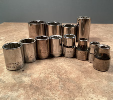 Vintage Craftsman METRIC Socket Set NOS 12 Pcs -EE- 3/8
