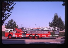 Akron OH 1983 Sutphen Aerial Tower Fire Apparatus Slide picture