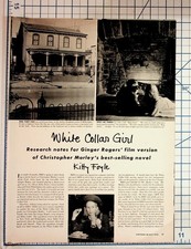 Vintage Ginger Rogers Kitty Foyle RKO Movie Magazine Article 1940s Film Ephemera picture