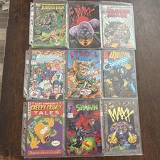Variety of Comics Incl/ Spawn #1 and Brigade #1(3 Copies)+BART Simpson Lot of 15 picture