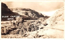 RPPC Echo Canyon Summit County Utah Photo Postcard picture