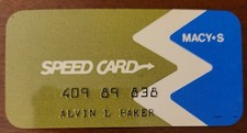 Vintage Macy's Midwest Department Store Credit Charge Card picture