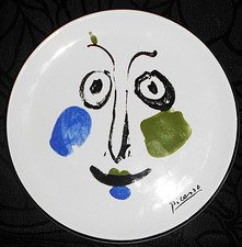 Picasso Face Plate Living Face 1963 PP-7 Masterpiece Edition- 9” 1996 Succession picture