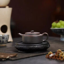 130cc Firing Wood Fired Yixing Zisha Purple Clay ZiNi Handmade Zhoupan Teapot picture