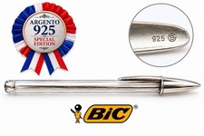 BIC Ballpoint Pen Silver Plated 925 Crystal Silver Special Edition picture