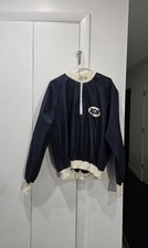 Vintage IGA Grocery Store Pullover Jacket Navy Windbreaker Lightweight 1970's picture