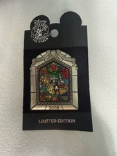Disney Beauty & The Beast Stained Glass Limited Edition Single Pin 2002 picture