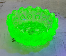Vintage Uranium Open Salt Cellar/Dip-Very Glowy picture