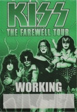 KISS 2000 Farewell concert tour Working Crew Backstage Pass picture
