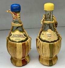 Vintage Fattoria Santachiara Salt And Pepper Shakers Wine Straw Wrapped Imported picture