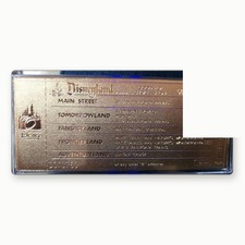 Disney Jungle Cruise 24K Gold Plated Ticket 50th Anniversary LE 1977 w/ Box picture