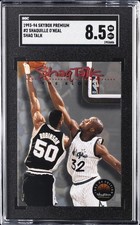1993-94 SKYBOX PREM SHAQ TALK #2 SHAQUILLE O'NEAL SGC 8.5 picture