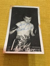 Freddie GILROY Signed Autographed Photo 4x6 Original Vintage Photo picture