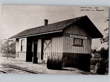 c1970 Train Depot Railroad Station WHITE HALL ARKANSAS AR Jefferson County RPPC picture