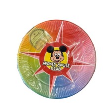 Vtg 70s/80s SEALED Mickey Mouse Club 7” Paper Plates (6 count) hallmark picture