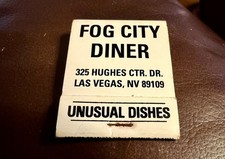 Iconic Fog City Diner, Las Vegas, NV, Full Unstruck Matchbook picture