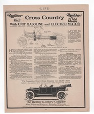 1912 Rambler Cross Country Car Brass Era Pre-WWI Auto Gas Electric Motor ad picture