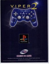 2000 NYKO Viper 2 Playstation Controller Vintage Print Ad/Poster Video Game Art  picture