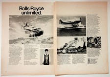 Rolls-Royce Vintage Magazine Ad Engineering Hovercraft Jet Engine 1970s Print picture
