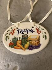 Longaberger Basket Recipes Tie On Only picture