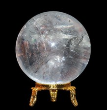 Small 60MM Clear Crystal Quartz Natural Stone Meditation Healing Sphere Ball picture