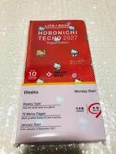 Hobonichi Weeks 2027 Hello Kitty Planner Red English Ver. Collectible 14+ picture