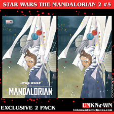 [2 PACK] STAR WARS: THE MANDALORIAN SEASON 2 #5 UNKNOWN COMICS PEACH MOMOKO EXCL picture