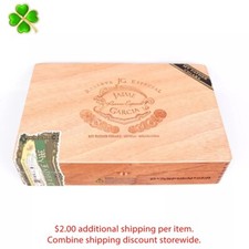 Jaime Garcia Toro Gordo Reserva Especial Empty Wood Cigar Box 10.25