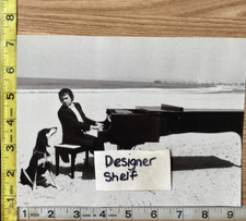 Dudley Moore At Piano On Beach With Dog Scene Book Photograph picture
