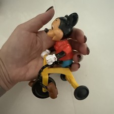 1977 Vintage Gabriel Disney Mickey Mouse On Tricycle Walt Disney Productions Toy picture