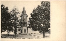 West Falmouth MA M.E. Church J.C. Smith c1900s-10s Vintage Postcard picture