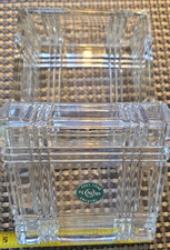 Vintage LENOX Full Lead Crystal Trinket Box with Lid 4 1/4